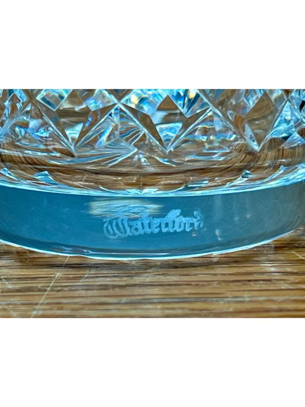 Set of 4 Vintage Waterford Crystal 5 ounce Flat Tumbler Glasses, Lismore Patte